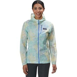 Patagonia Houdini Jacket Womens M Full Zip Front Rain Hood Lightweight Running